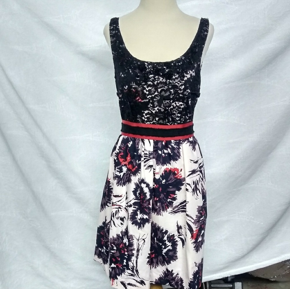 Anthropologie By Peter Som Scoop Neck Dress.